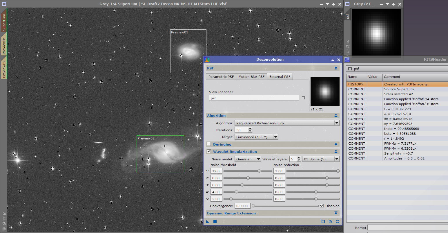 Deconvolution with no mask