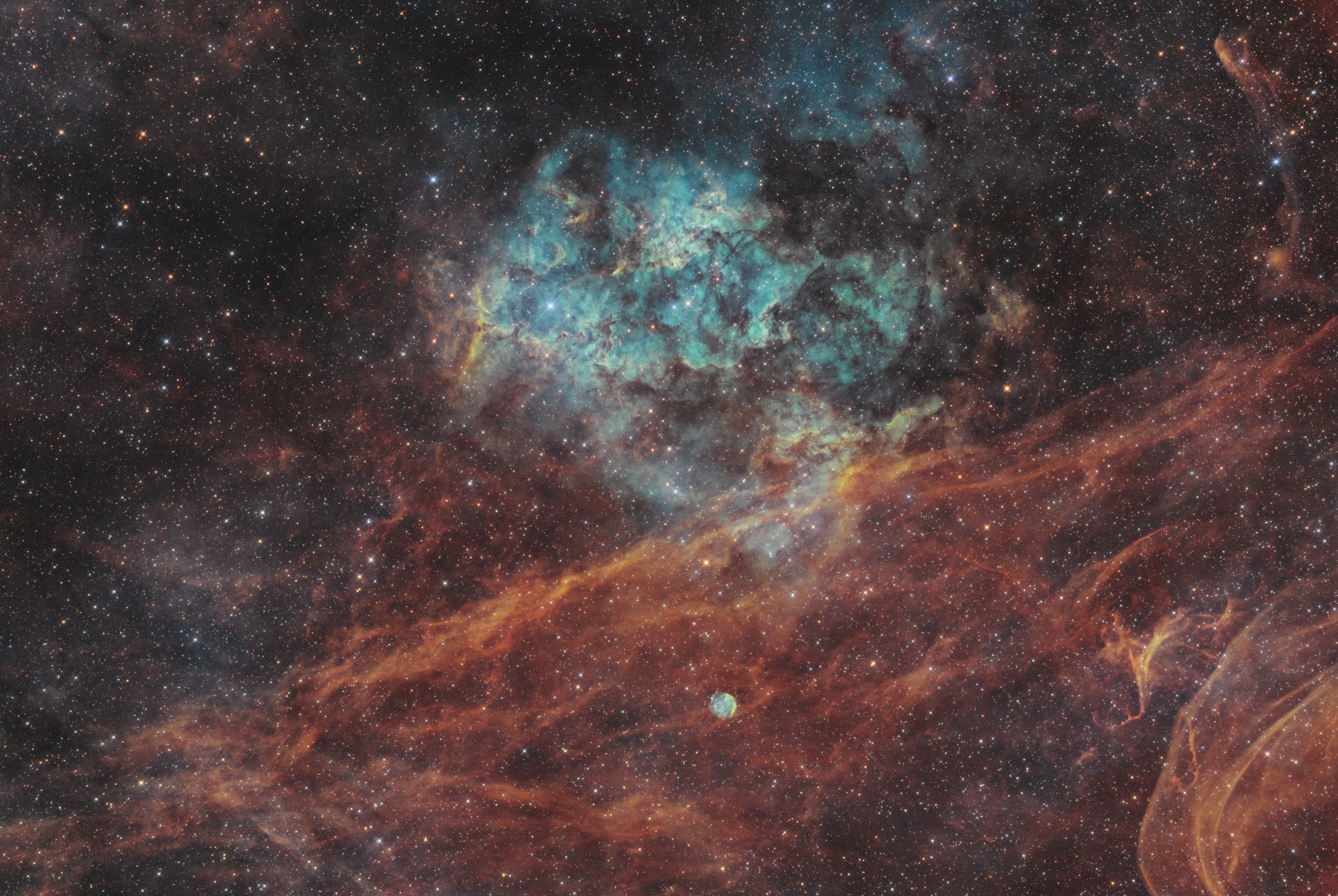 Sh2-115 Emission nebula in Cygnus