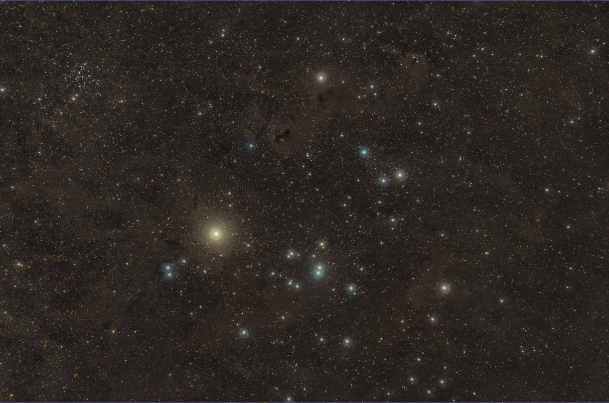 Morphological Selection with Contours Mask to reduce star intensity