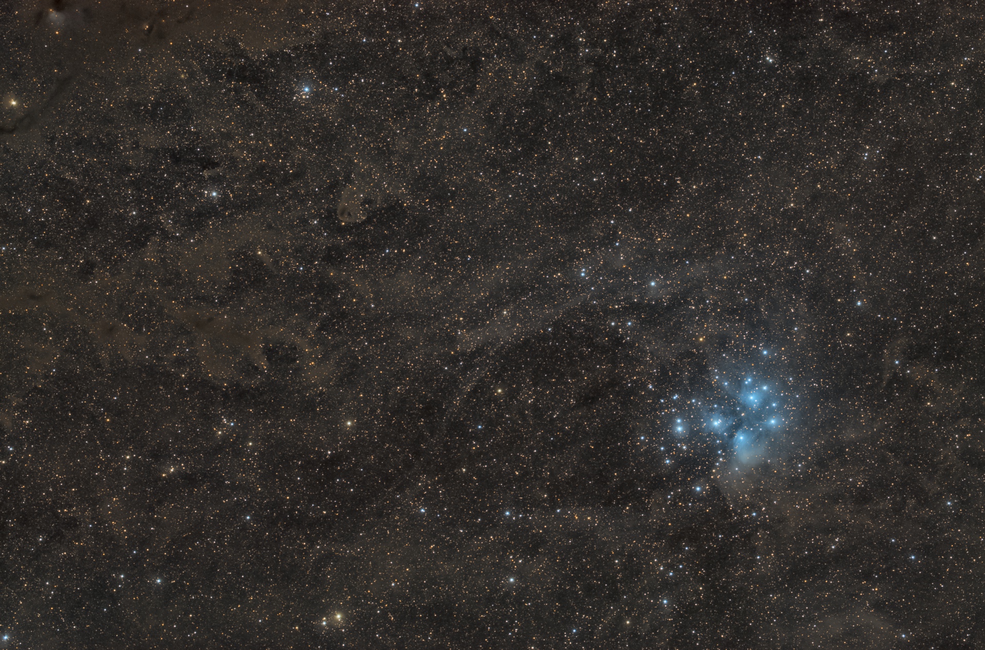 LBN777 to M45 Pleiades