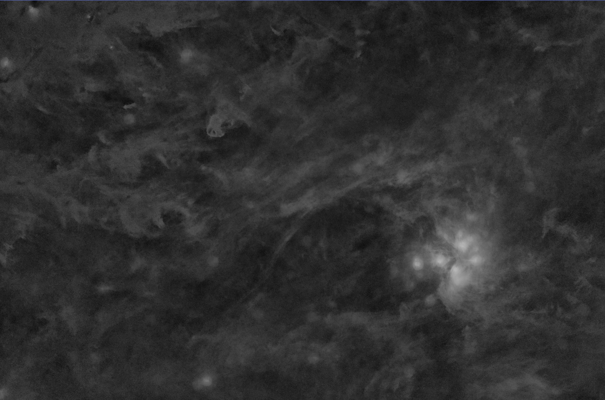 Further Enhance Contrast of Nebulosity using Local Histogram Equalization (Radius 256)